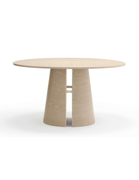 Mesa CEP Ø137 cm de Comedor, DM / Fresno Natural Claro - Teulat. Vackart