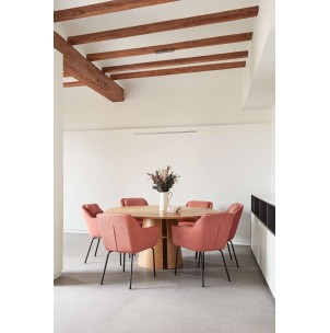 Mesa CEP Ø157 cm de Comedor, DM / Fresno Natural - Teulat. Vackart 2