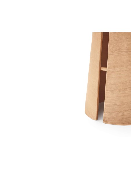 Mesa CEP Ø157 cm de Comedor, DM / Fresno Natural - Teulat. Vackart