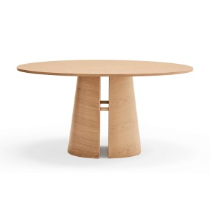 Mesa CEP Ø157 cm de Comedor, DM / Fresno Natural - Teulat. Las modernas y más exclusivas mesas de diseño nórdico, solo en Vackart tu tienda de diseño online.