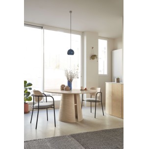 Mesa CEP Ø157 cm de Comedor, DM / Fresno Natural Claro - Teulat. Vackart 2
