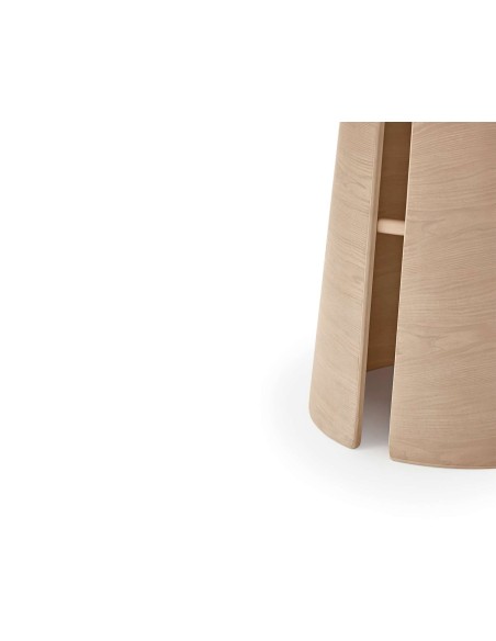 Mesa CEP Ø157 cm de Comedor, DM / Fresno Natural Claro - Teulat. Vackart