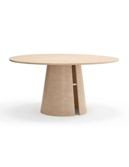 Mesa CEP Ø157 cm de Comedor, DM / Fresno Natural Claro - Teulat. Vackart