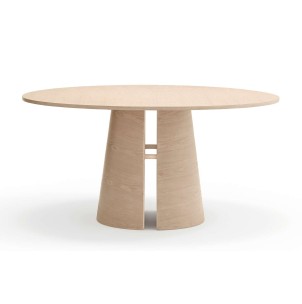 Mesa CEP Ø157 cm de Comedor, DM / Fresno Natural Claro - Teulat. Las modernas y más exclusivas mesas de diseño nórdico, solo en Vackart tu tienda de diseño online.