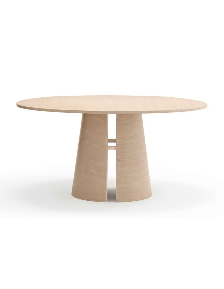 Mesa CEP Ø157 cm de Comedor, DM / Fresno Natural Claro - Teulat. Vackart