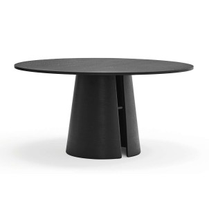 Mesa CEP Ø157 cm de Comedor, DM / Fresno Negro - Teulat. Vackart 2