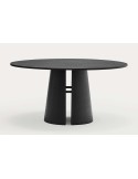 Mesa CEP Ø157 cm de Comedor, DM / Fresno Negro - Teulat