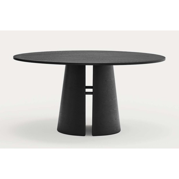 Mesa CEP Ø157 cm de Comedor, DM / Fresno Negro - Teulat. Vackart