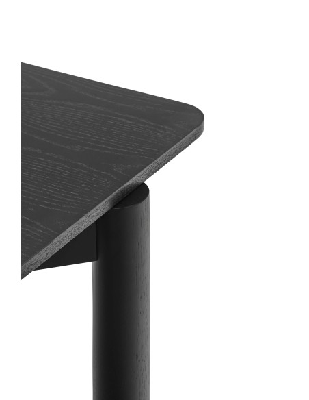 Mesa Extensible ATLAS 160/200 cm de Comedor, Fresno Negro - Teulat. Vackart