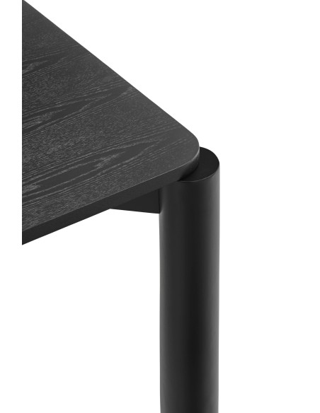 Mesa Extensible ATLAS 160/200 cm de Comedor, Fresno Negro - Teulat. Vackart