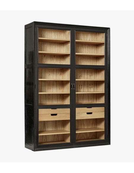 Vitrina VIVA, Caoba / Cristal - Nordal