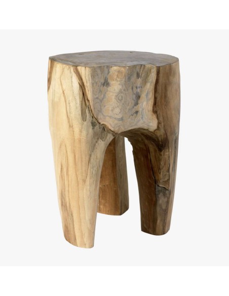 Taburete Bajo TEAK, Teca Natural - Nordal