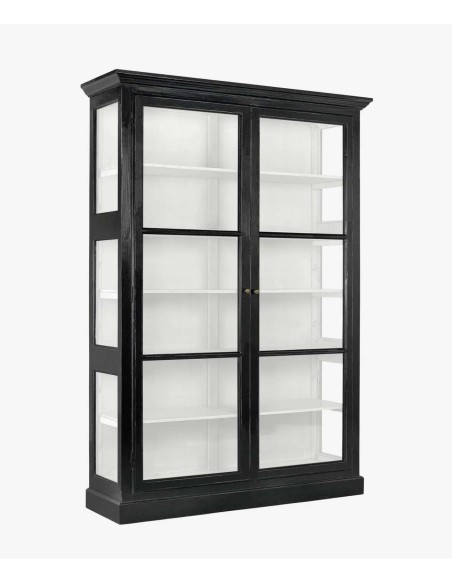 Vitrina CLASSIC 212x142 cm, Madera Negra - Nordal