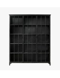 Vitrina DOWNTOWN 150x180 cm, Metal Negro / Cristal - Nordal