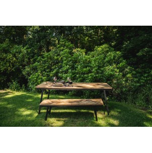 Banco Espiga Natural 150cm - Bazar Bizar 2