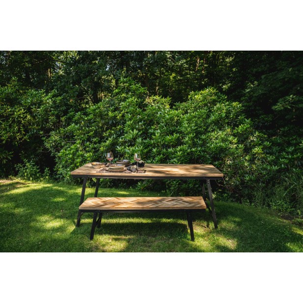 Banco Espiga Natural 150cm - Bazar Bizar Banco Espiga Natural 150cm - Bazar Bizar