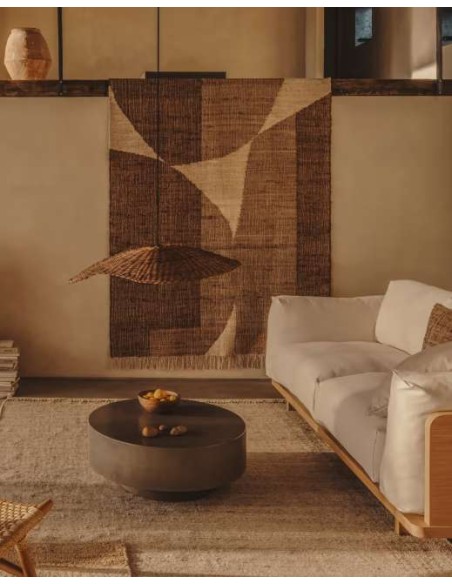 Pantalla para lámpara techo Bisbal ratán natural Ø80cm L06000021FN46