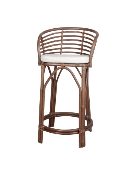 Taburete Alto CLUTTER 75,5 cm, Bambú / Ratán Marrón. Vackart