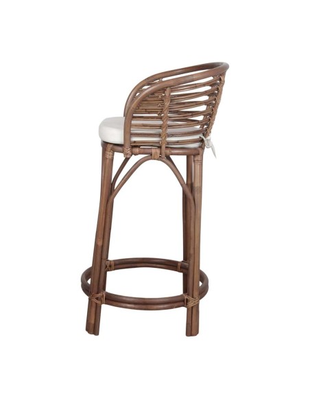 Taburete Alto CLUTTER 75,5 cm, Bambú / Ratán Marrón. Vackart