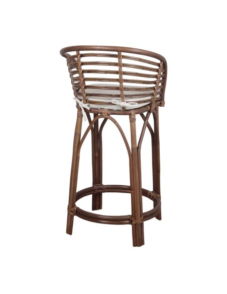 Taburete Alto CLUTTER 75,5 cm, Bambú / Ratán Marrón. Vackart