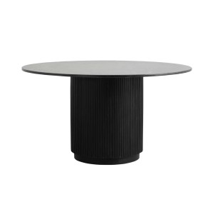 Mesa ERIE Ø140 cm de Comedor, Mango / Mármol Negro - Nordal. Las exclusivas mesas de diseño escandinavo de Nordal en Vackart, tu tienda de diseño online.