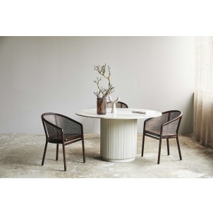 Mesa ERIE Ø140 cm de Comedor, Mango / Mármol Marfil - Nordal. Vackart 2