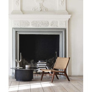 Mesa de Centro ERIE Ø90 cm, Mango / Mármol Negro - Nordal. Vackart 2