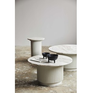Mesa de Centro ERIE Ø90 cm, Mango / Mármol Marfil - Nordal. Vackart 2