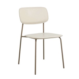 Silla de Comedor ESA, Metal / PU Beige - Nordal. Las exclusivas sillas de diseño escandinavo de Nordal en Vackart, tu tienda de diseño online.