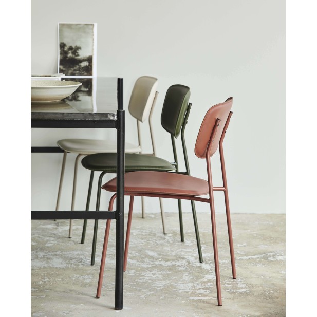 Silla de Comedor ESA, Metal / PU Verde - Nordal. Vackart Silla de Comedor ESA, Metal / PU Verde - Nordal. Vackart