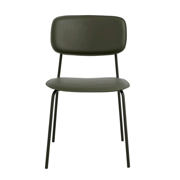 Silla de Comedor ESA, Metal / PU Verde - Nordal. Vackart Silla de Comedor ESA, Metal / PU Verde - Nordal. Vackart