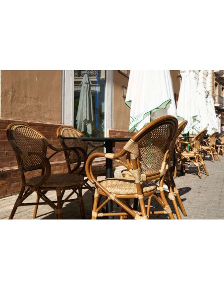 Silla LAUDRY, Metal Efecto Bambú / Ratán Sintético. Vackart