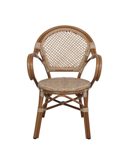 Silla LAUDRY, Metal Efecto Bambú / Ratán Sintético. Vackart