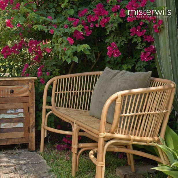 Banco MEGAN, Bambú / Ratán Natural. Vackart