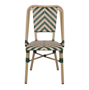 Silla Exterior PACIFIC, Metal / Ratán Sintético Beige. Vackart 2