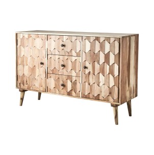 Aparador TRIBAL, Mango Natural - Affari. Los exclusivos y modernos muebles de diseño nórdico de Affari, solo en Vackart, tu tienda de diseño online.