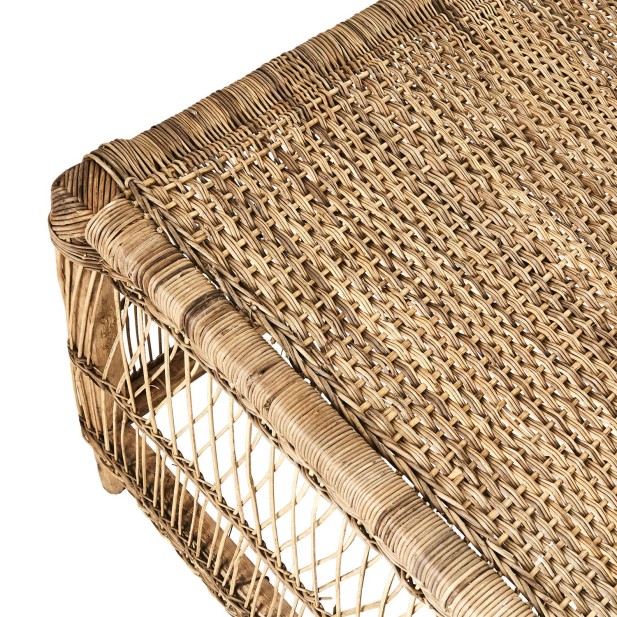 Mesa de Centro TRIBE L, Madera / Ratán / Natural - Affari. Vackart