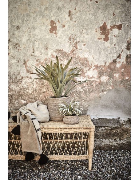 Mesa de Centro TRIBE L, Madera / Ratán / Natural - Affari. Vackart