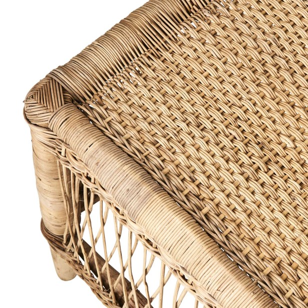 Mesa de Centro TRIBE M, Madera / Ratán / Natural - Affari. Vackart