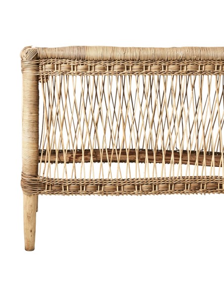 Mesa de Centro TRIBE M, Madera / Ratán / Natural - Affari. Vackart