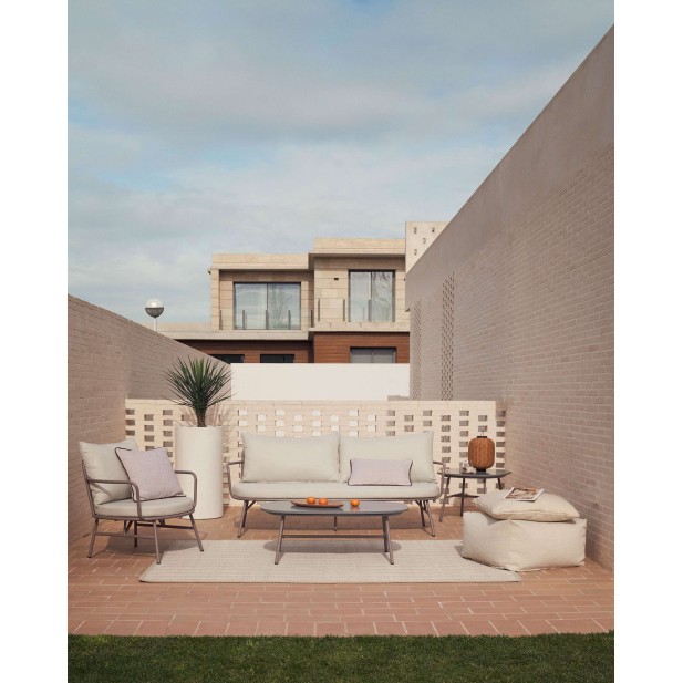 Sillón Bramant de acero con acabado malva - Kave Home - J1700032RR10