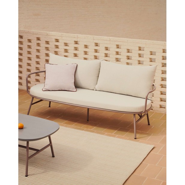 Sillón Bramant de acero con acabado malva - Kave Home - J1700032RR10