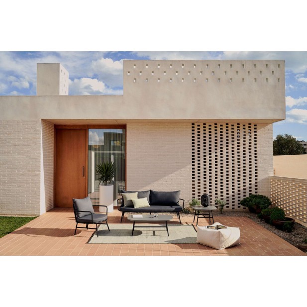 Sillón Bramant de acero con acabado malva - Kave Home - J1700032RR10