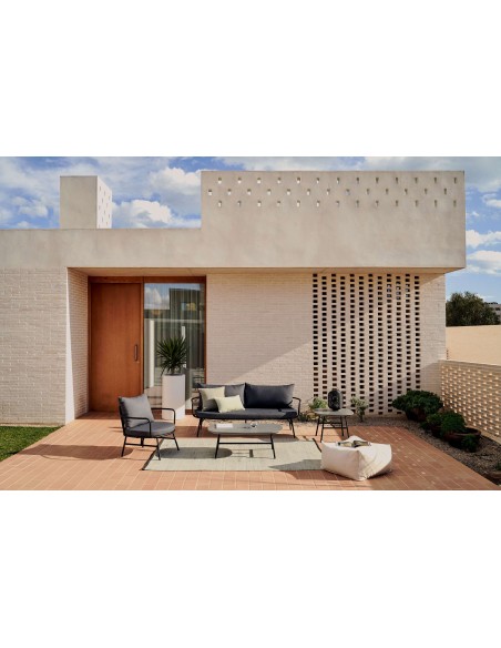 Sillón Bramant de acero con acabado malva - Kave Home - J1700032RR10