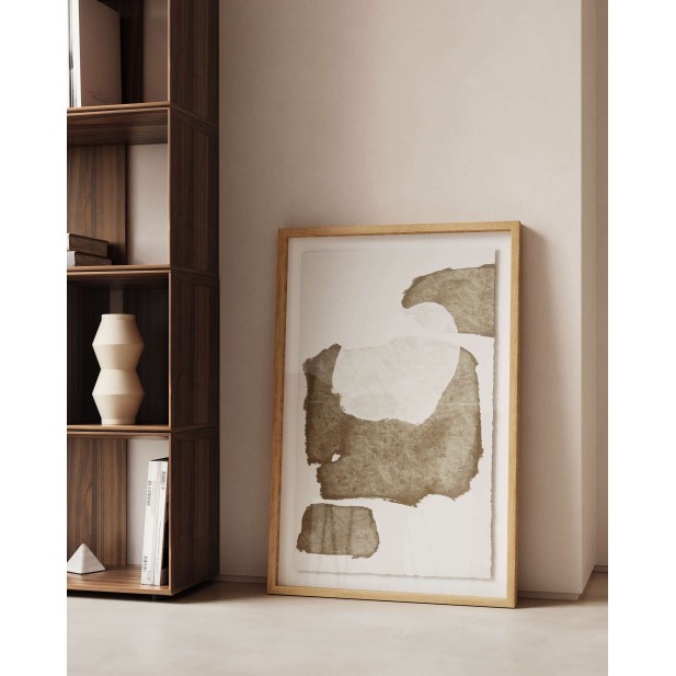 Módulo estantería grande Litto de chapa de roble 101 x 38 cm Kave Home