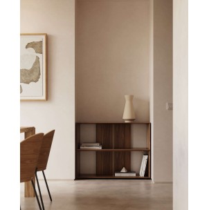 Set Litto de 6 estanterías modulares de chapa de roble 168 x 114 cm  2