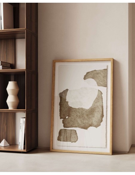 Set Litto de 9 estanterías modulares de chapa de roble 202 x 114 cm 