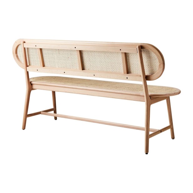 Banco HARRY, Madera / Ratán Natural - Affari. Vackart