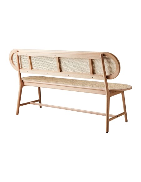 Banco HARRY, Madera / Ratán Natural - Affari. Vackart