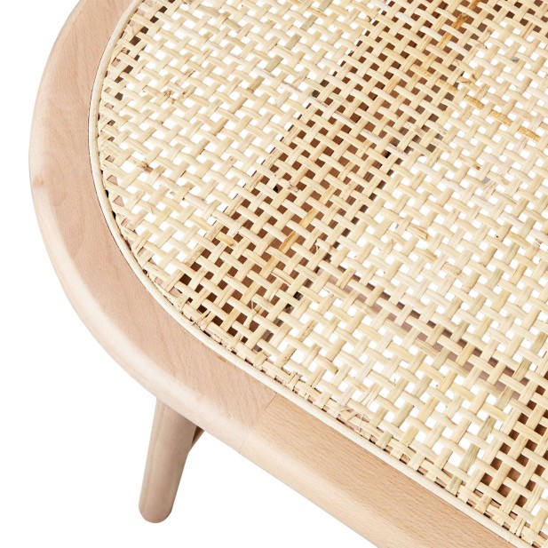 Banco HARRY, Madera / Ratán Natural - Affari. Vackart